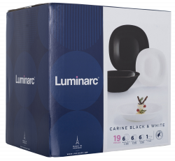 ������ �������� Luminarc Carine White&Black, 18 ��������� (V8305) - �������� 8