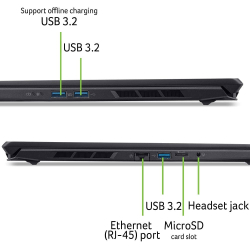 ������� Acer Nitro V 16S ANV16S-61-R9C4 (NH.QXNEU.003) Obsidian Black - �������� 6