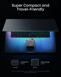 ��������� �������� ������� Anker GaNPrime Charger 160W, 3xUSB-C PD3.1 w Display Silver (A2687341) - �������� 6