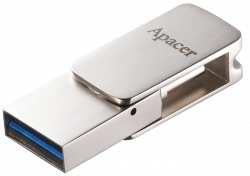 Flash Drive Apacer AH181 128GB Type-C Mobile USB 3.2 Silver (AP128GAH181S-1) - �������� 4