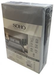 Комплект постельного белья Soho Евро 200х220 см Light gray/Dark gray (PATTERN 23-E) - Картинка 3