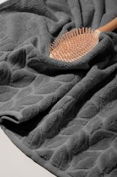 Набор полотенец Soho 50×90+70×140 см Leaves Dark Gray (50*90+70*140 Leaves Dark Gr) - Картинка 3