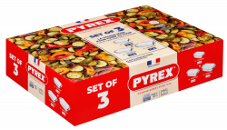Набір форм для запікання Pyrex, 3 предмети (913S601/8043) - Картинка 2