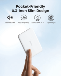 ��� Anker Nano 5000 mAh Qi2 15W MagGo Slim White (A1665H21) - �������� 5
