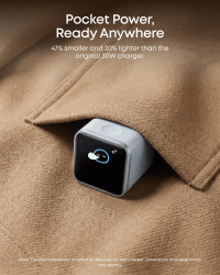 Мережевий зарядний пристрій Anker Nano Charger - 45W USB-C Smart Display Black (A121DG11) - Картинка 5