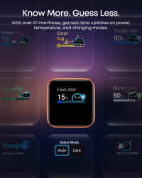 Мережевий зарядний пристрій Anker Nano Charger - 45W USB-C Smart Display Black (A121DG11) - Картинка 6