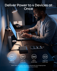 Мережевий зарядний пристрій Anker Charging Base for Anker Prime 150W Black (A1903G11) - Картинка 6