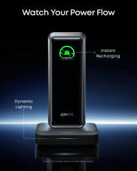 Мережевий зарядний пристрій Anker Charging Base for Anker Prime 150W Black (A1903G11) - Картинка 3