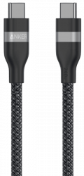 Кабель Anker USB-C to USB-C - 0.9m 240W Upcycled-Braided Black (A82E2H11) - Картинка 1