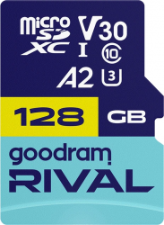 ����� ������ MicroSDXC 128GB UHS-I/U3 Class 10 Goodram + SD-adapter R170/W120MB/s + SD-adapter (GGSM2AA-1280R12)