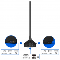 Монiтор 23.8" Philips Dual Sided 24B2D5300/00 Black - Картинка 9