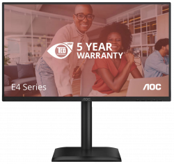 Монiтор 23.8" AOC 24E4CV Black - Картинка 2