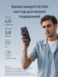 Портативний зарядний пристрій Anker Zolo - 20000 mAh 45W Built-In Dual USB-C Cables Black (A110MH12) - Картинка 6
