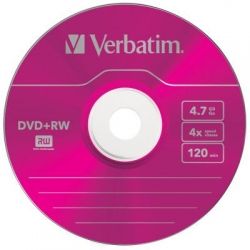 DVD Verbatim 4.7Gb 4x SlimCase 5 Color (43297) -  4