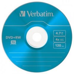  DVD+RW Slim Verbatim 4.7GB, 4x Color (43297) -  7