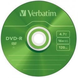  DVD Verbatim 4.7Gb 16X Slim case 5  Color (43557) -  6