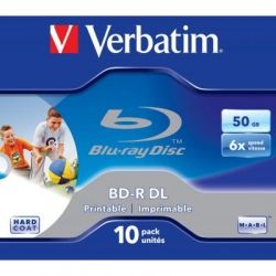 Диск BD Verbatim DL 50Gb 6x Jewel 10шт Wide Printabl (43736) - Картинка 2