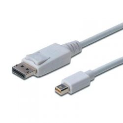  DisplayPort ASSMANN miniDisplayPort to DisplayPort (AM/AM) 1.0m, white (AK-340102-010-W)
