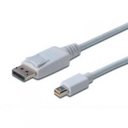 Digitus miniDisplayPort to DisplayPort (AM/AM)[2.0m, white] AK-340102-020-W