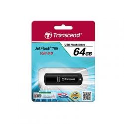 USB 3.1 Flash Drive 64Gb Transcend JetFlash 700, Black (TS64GJF700) -  2