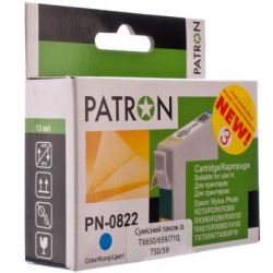  Patron  EPSON R270/290/390/RX590 CYAN (PN-0822) (CI-EPS-T08124-C3-PN) -  1