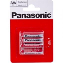  AAA, Panasonic Red Zink, , 4 , 1.5V, Blister (R03REL/4BP) -  1