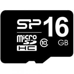   microSDHC, 16Gb, Class10 UHS-I, Silicon Power, SD  (SP016GBSTHBU1V10SP) -  1