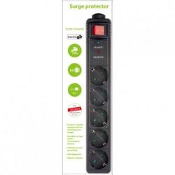 Фільтр мережевий 3.0м Energenie SPG5-C-10 / 5 розеток / 16 А / чорний - Картинка 2