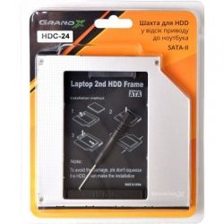 - Grand-X HDD 2.5'' to notebook ODD SATA/mSATA (HDC-24) -  3