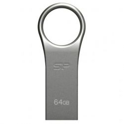 USB   Silicon Power 64GB Firma F80 Silver USB 2.0 (SP064GBUF2F80V1S) -  1