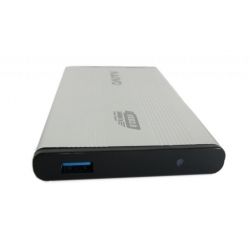   2.5" Maiwo K2501A, Silver, USB 3.0, 1xSATA HDD/SSD,   USB,   (K2501A-U3S) -  2