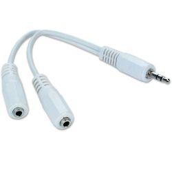   Jack 3.5mm /2xJack 3.5mm  0.1m Cablexpert (CCA-415W)