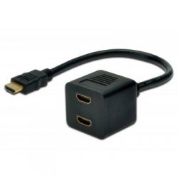   HDMI F to 2xHDMI M DIGITUS (AK-330400-002-S) -  1