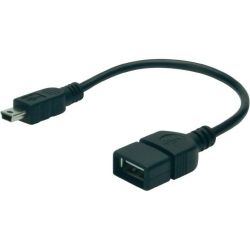   USB 2.0 AF to mini-B 5P OTG DIGITUS (AK-300310-002-S) -  1