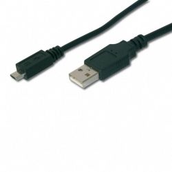   USB 2.0 AM to Micro 5P 1.8m DIGITUS (AK-300127-018-S) -  1