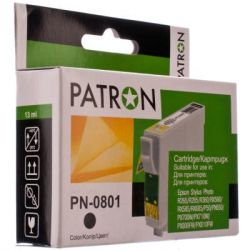  Patron EPSON R265/285/360,RX560/585/685,P50,PX650 BLACK (T0801) (PN-0801) -  1