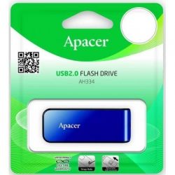 USB флеш накопитель Apacer 64GB AH334 blue USB 2.0 (AP64GAH334U-1) - Картинка 6