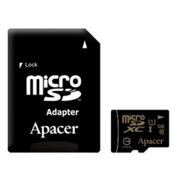   Apacer 128GB microSDHX UHS-I Class10 w/ 1 Adapter RP (AP128GMCSX10U1-R) -  1
