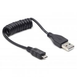 Кабель USB Micro 0.6 м Cablexpert CC-mUSB2C-AMBM-0.6M спиральный