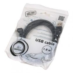   USB 2.0 Micro 5P to AF 1.8m Cablexpert (CCP-mUSB2-AMBM90-6) -  3