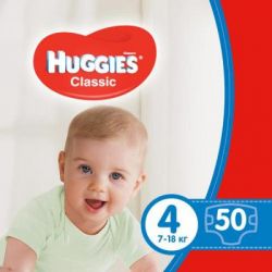 ϳ Huggies Classic 4 Jumbo 50  (5029053543147)