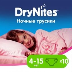 Подгузник Huggies DryNites для девочек 4-7 лет 10 шт (5029053527581) - Картинка 1
