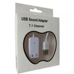   USB 2.0, 7.1, Dynamode C-Media 108 White, 90 , Xear 3D, Box (USB-SOUND7-WHITE) -  3