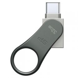 USB флеш накопичувач Silicon Power 32GB Mobile C80 Silver USB 3.2 (SP032GBUC3C80V1S) - Картинка 4