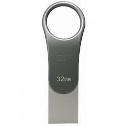 USB   Silicon Power 32GB Mobile C80 Silver USB 3.2 (SP032GBUC3C80V1S)