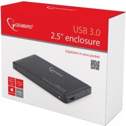   2,5" Gembird EE2-U3S-2 Black SATA USB3.0 -  3