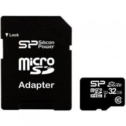  ' Silicon Power 32GB microSD Class 10 UHS-ISDR (SP032GBSTHBU1V10SP)