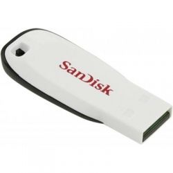 USB флеш накопитель SANDISK 16GB Cruzer Blade White USB 2.0 (SDCZ50C-016G-B35W) - Картинка 2
