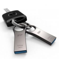 USB   Silicon Power 64GB Jewel J80 Titanium USB 3.0 (SP064GBUF3J80V1T) -  2