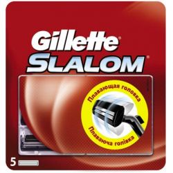 Сменные кассеты Gillette Slalom 5 шт (3014260286545)